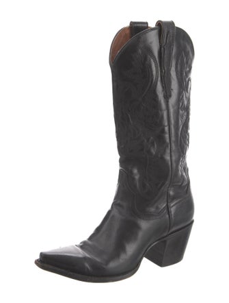 Dan Post Leather Patterned Western Boots