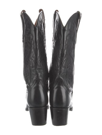 Dan Post Leather Patterned Western Boots