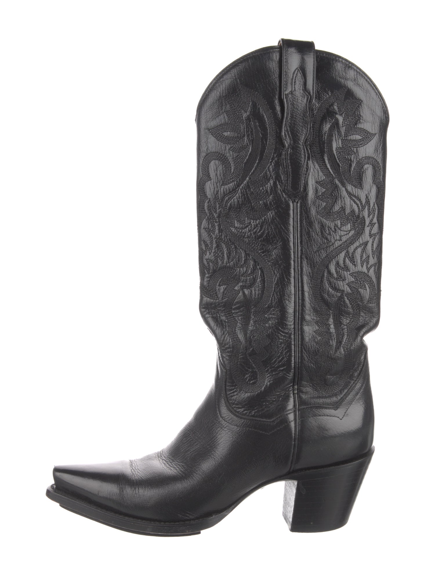 Dan Post Leather Patterned Western Boots