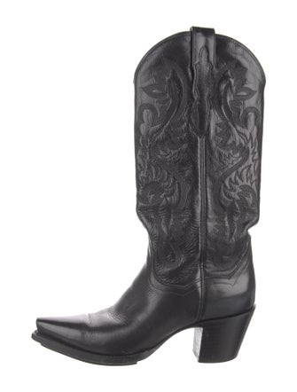Dan Post Leather Patterned Western Boots