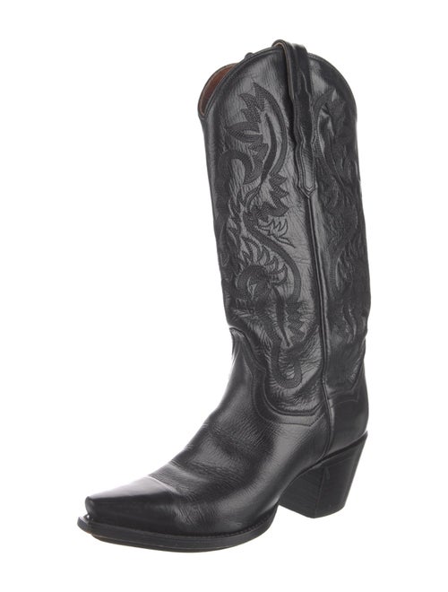 Dan Post Leather Patterned Western Boots