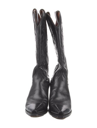 Dan Post Leather Patterned Western Boots