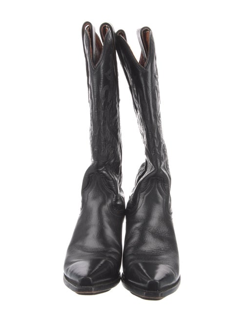 Dan Post Leather Patterned Western Boots