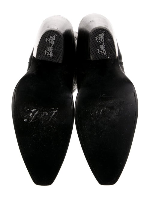 Dan Post Leather Embroidered Accent Boots