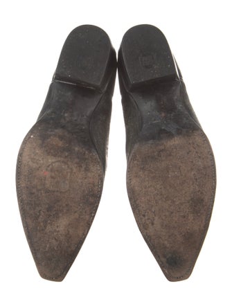 Dan Post Leather Embroidered Accent Western Boots