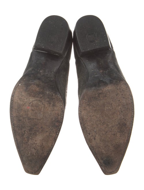 Dan Post Leather Embroidered Accent Western Boots