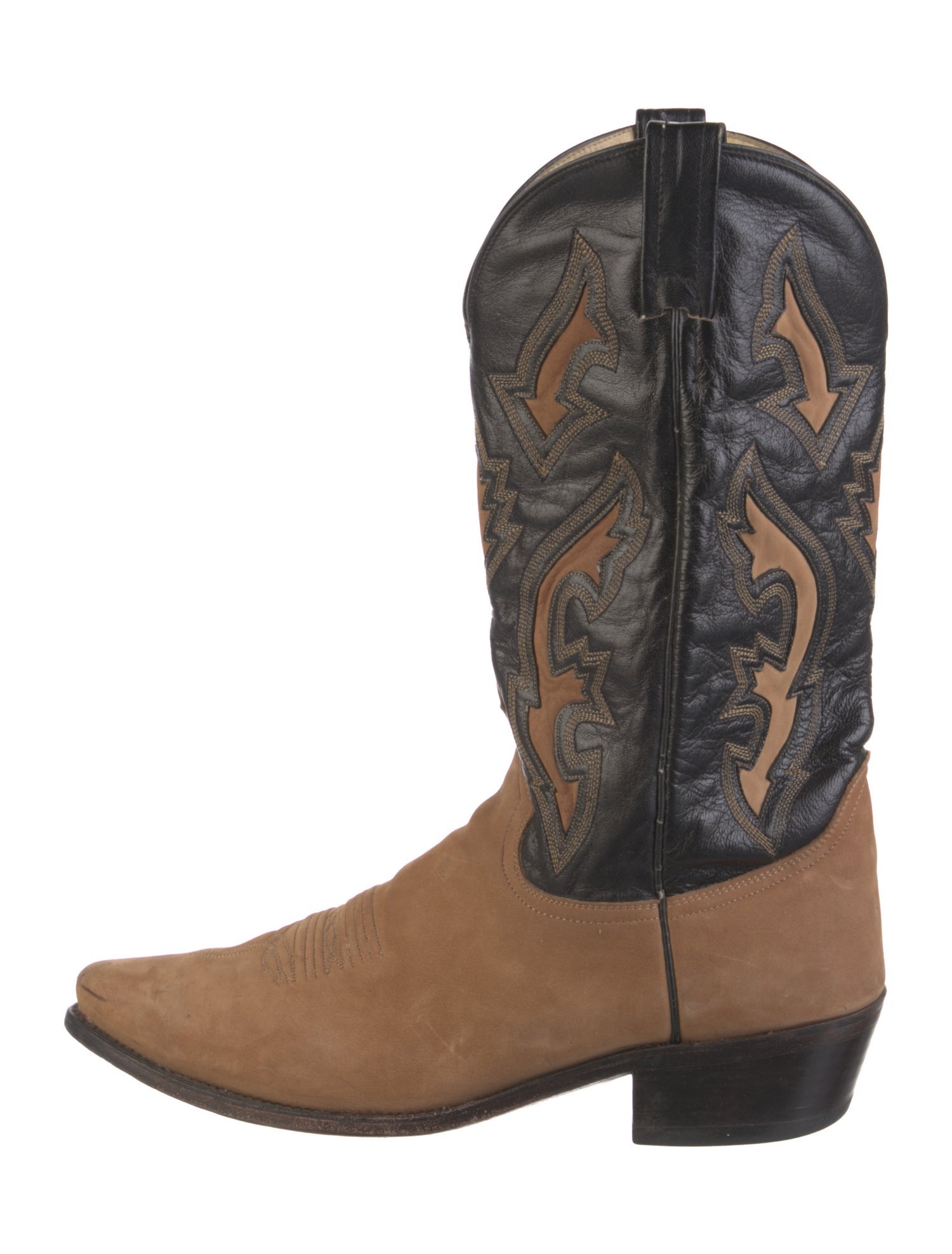 Dan Post Leather Patterned Western Boots