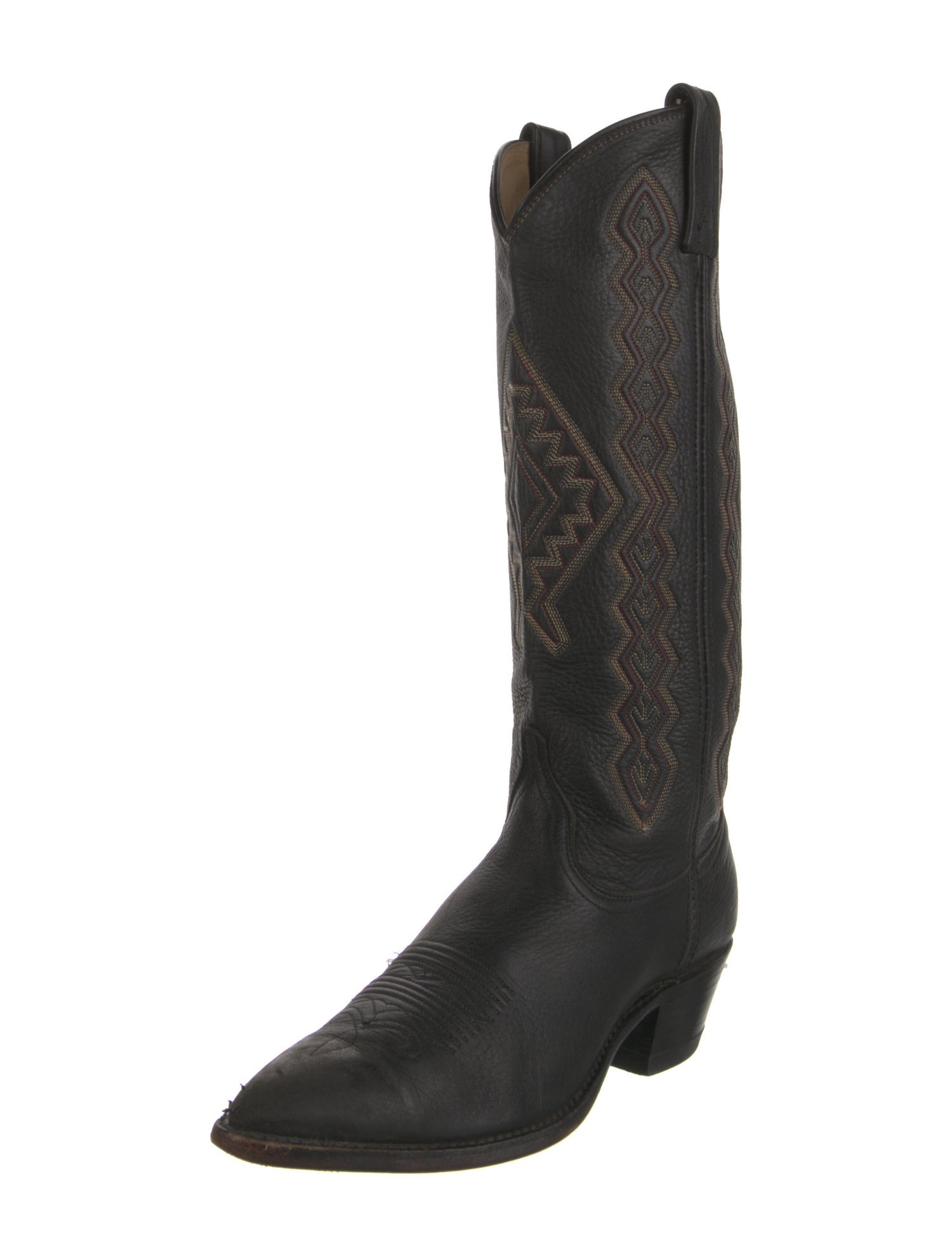 Dan Post Leather Striped Western Boots