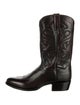 Dan Post Leather Embroidered Accent Western Boots