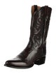 Dan Post Leather Embroidered Accent Western Boots