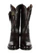 Dan Post Leather Embroidered Accent Western Boots