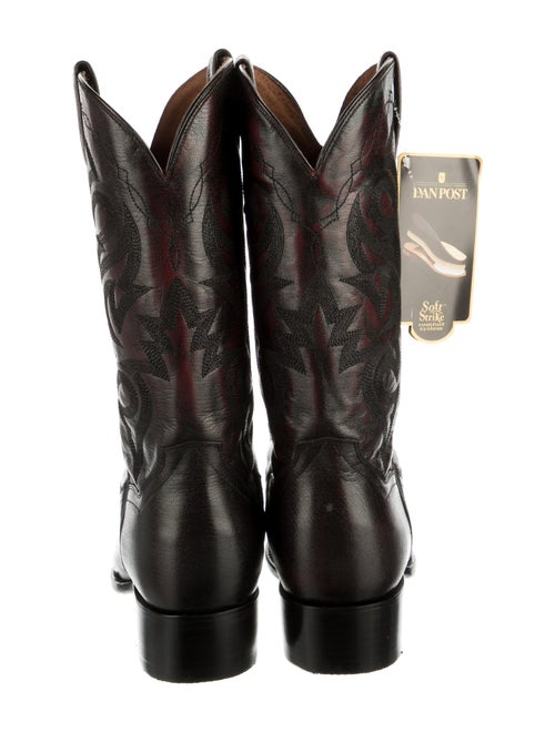 Dan Post Leather Embroidered Accent Western Boots