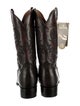 Dan Post Leather Embroidered Accent Western Boots