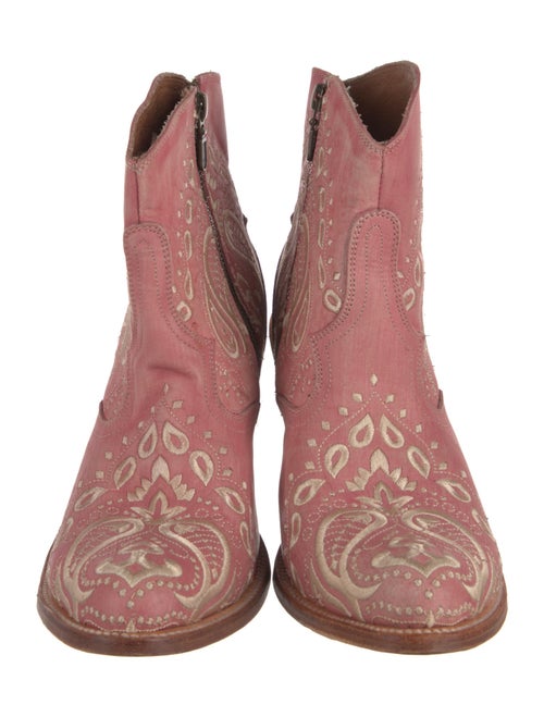 Dan Post Leather Patterned Western Boots