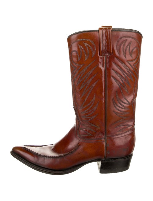 Dan Post Leather Printed Western Boots
