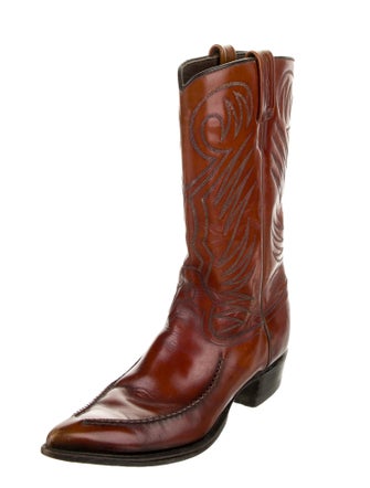 Dan Post Leather Printed Western Boots