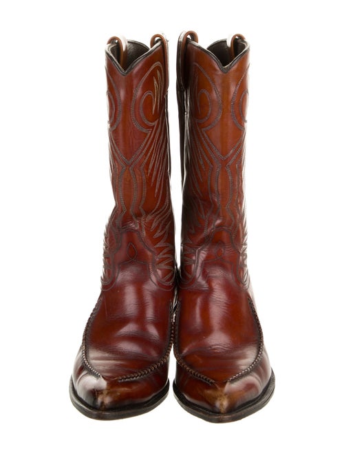 Dan Post Leather Printed Western Boots