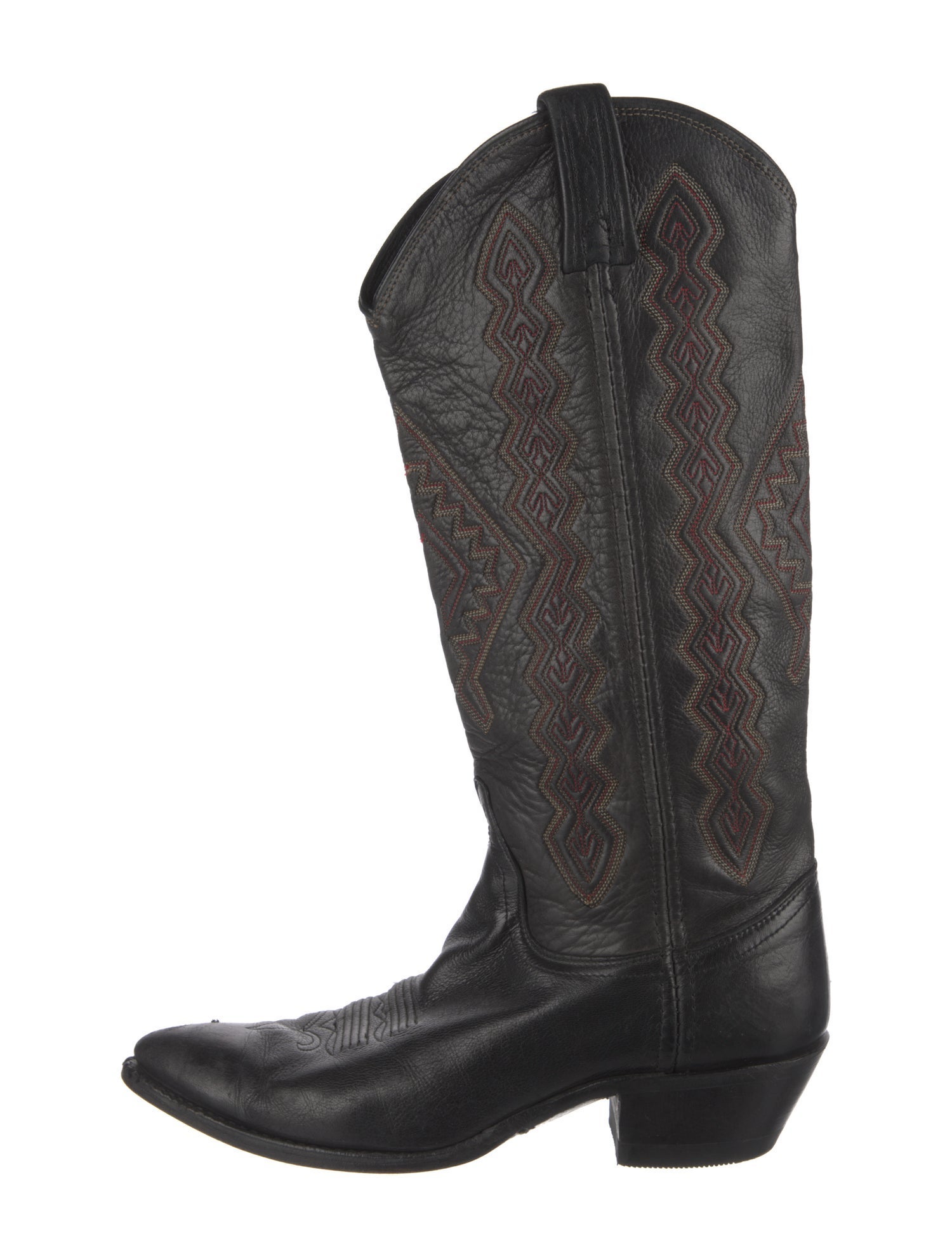 Dan Post Leather Patterned Western Boots