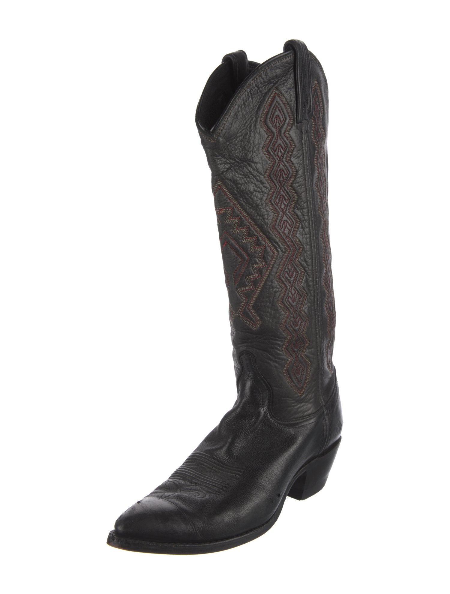 Dan Post Leather Patterned Western Boots