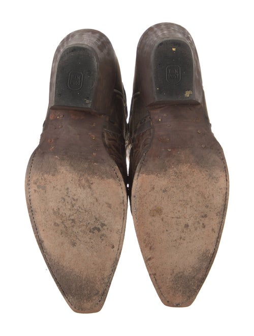 Dan Post Leather Patterned Western Boots
