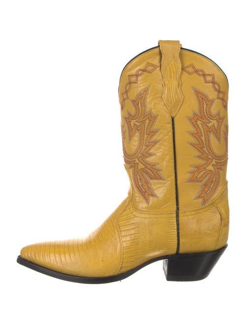 Dan Post Leather Patterned Western Boots