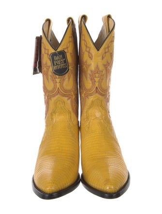 Dan Post Leather Patterned Western Boots