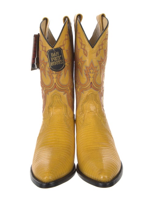 Dan Post Leather Patterned Western Boots