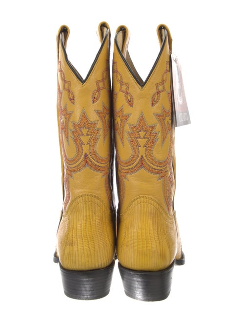 Dan Post Leather Patterned Western Boots