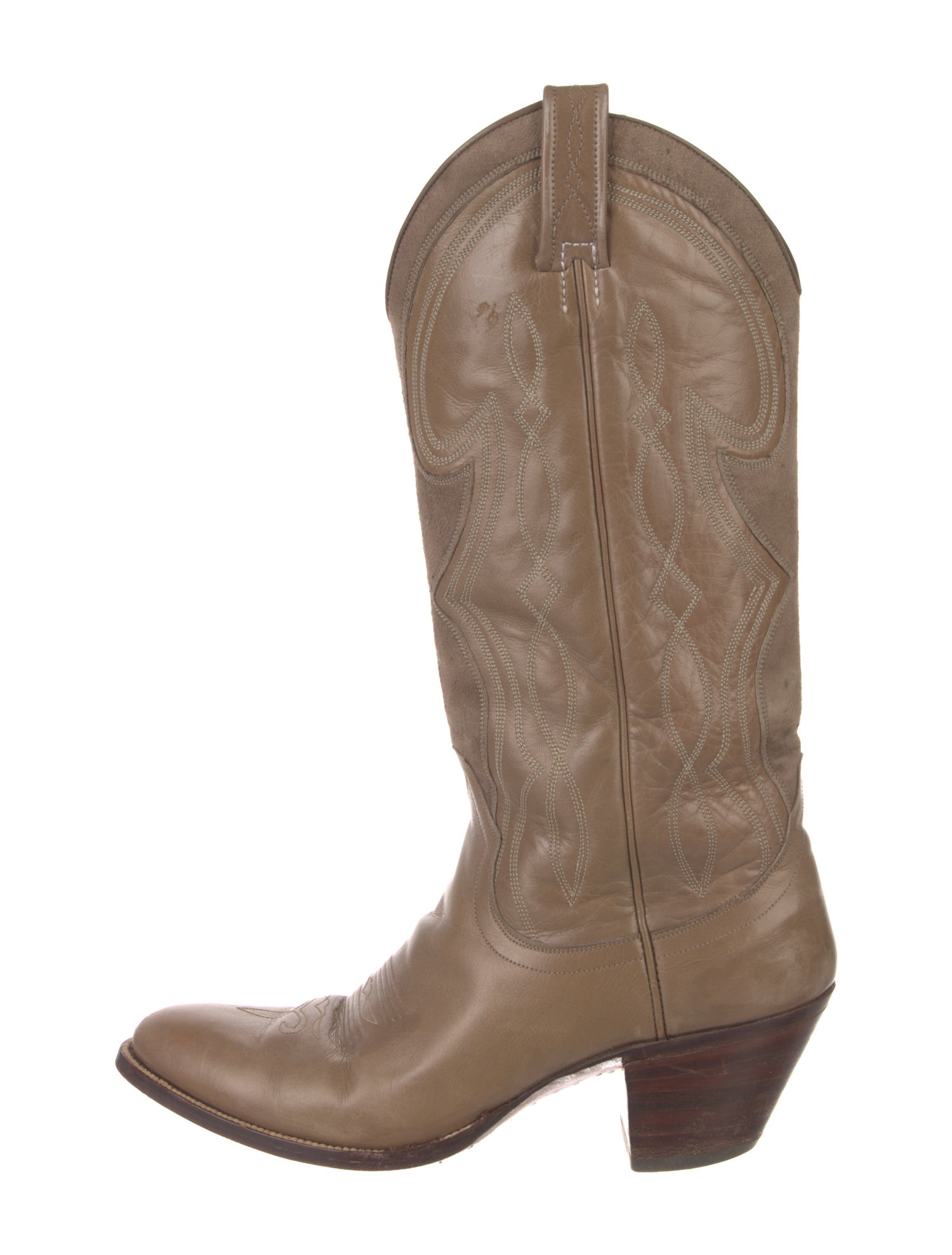 Dan Post Leather Patterned Western Boots