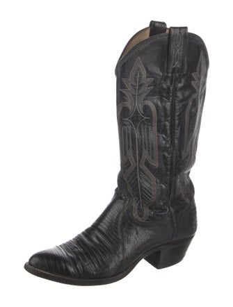 Dan Post Lizard Embroidered Accent Western Boots