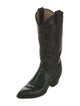 Dan Post Leather Embroidered Accent Western Boots
