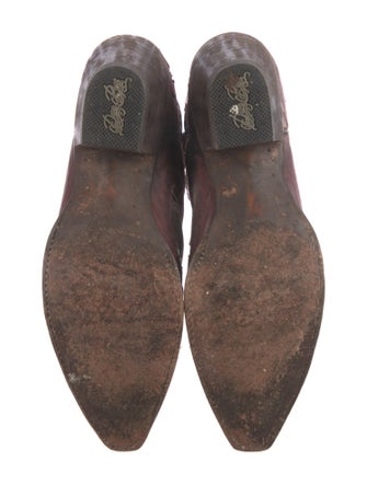 Dan Post Leather Patterned Western Boots