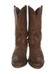 Dan Post Leather Embroidered Accent Western Boots