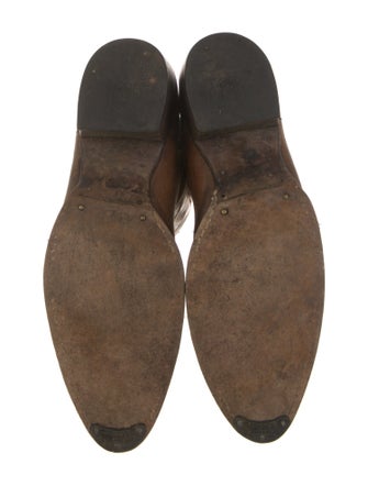 Dan Post Leather Embroidered Accent Western Boots