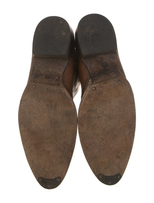 Dan Post Leather Embroidered Accent Western Boots