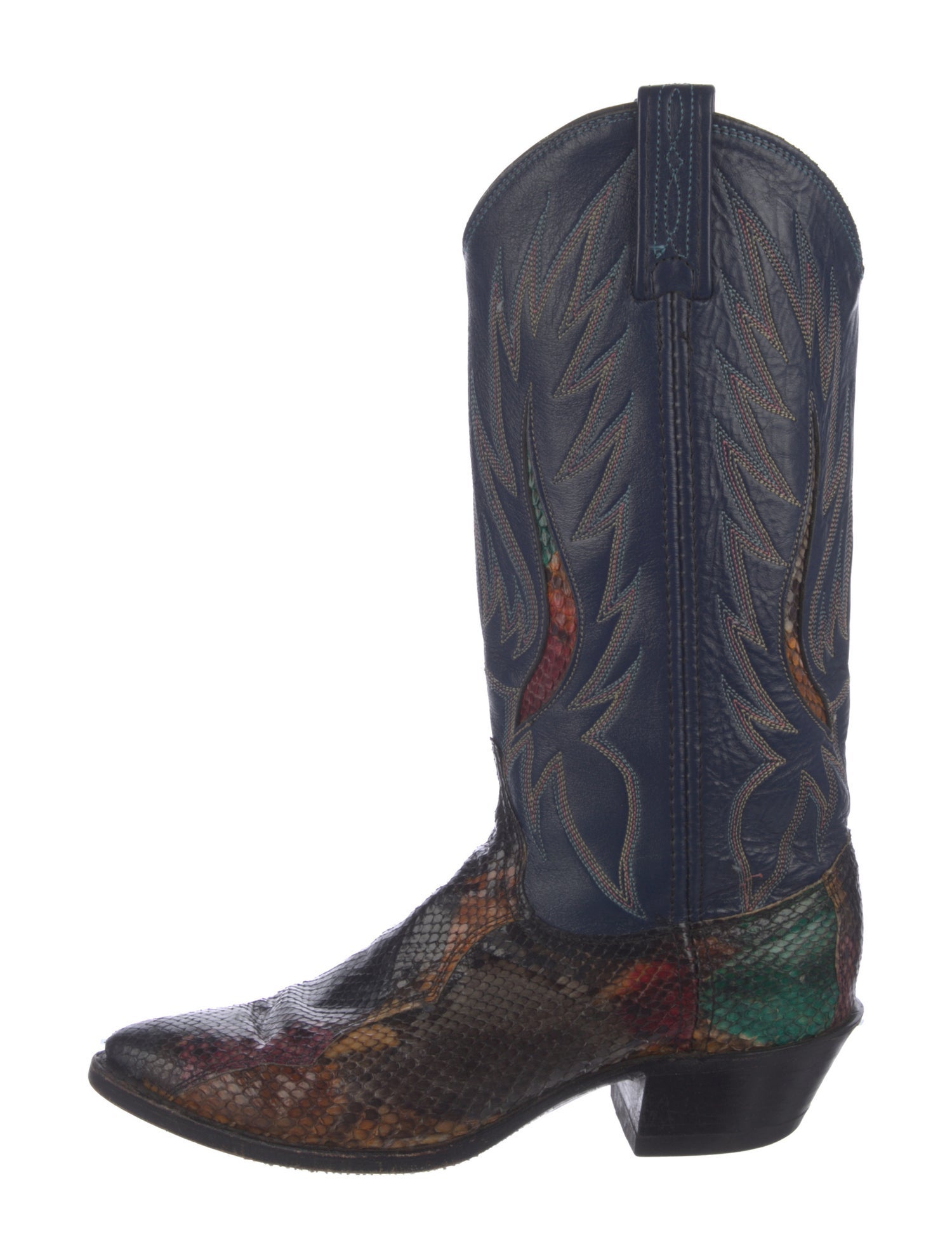 Dan Post Snakeskin Printed Western Boots