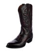 Dan Post Leather Embroidered Accent Western Boots