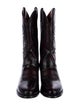 Dan Post Leather Embroidered Accent Western Boots