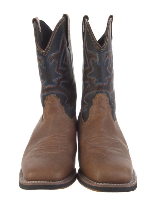 Dan Post Leather Patterned Western Boots