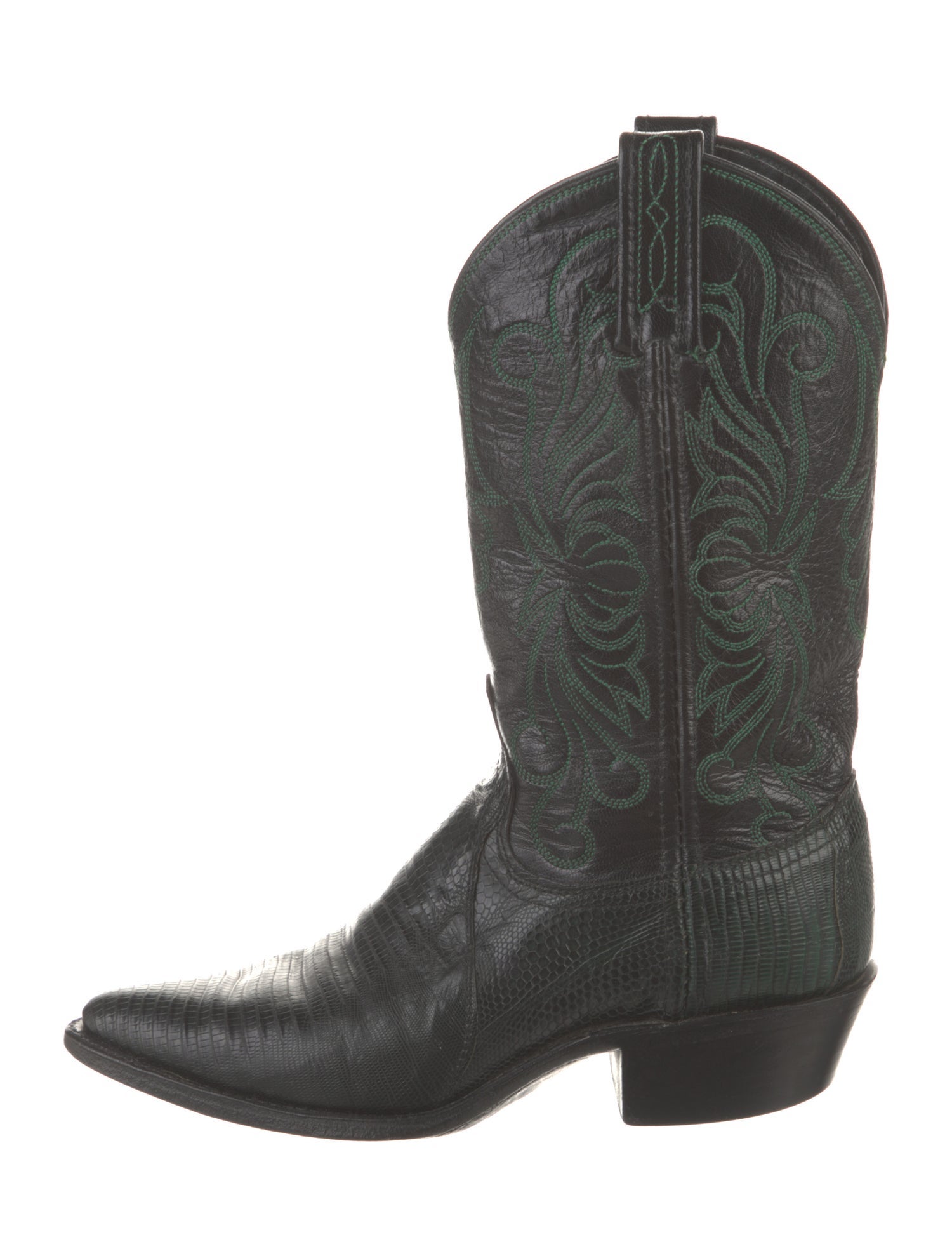 Dan Post Leather Patterned Western Boots