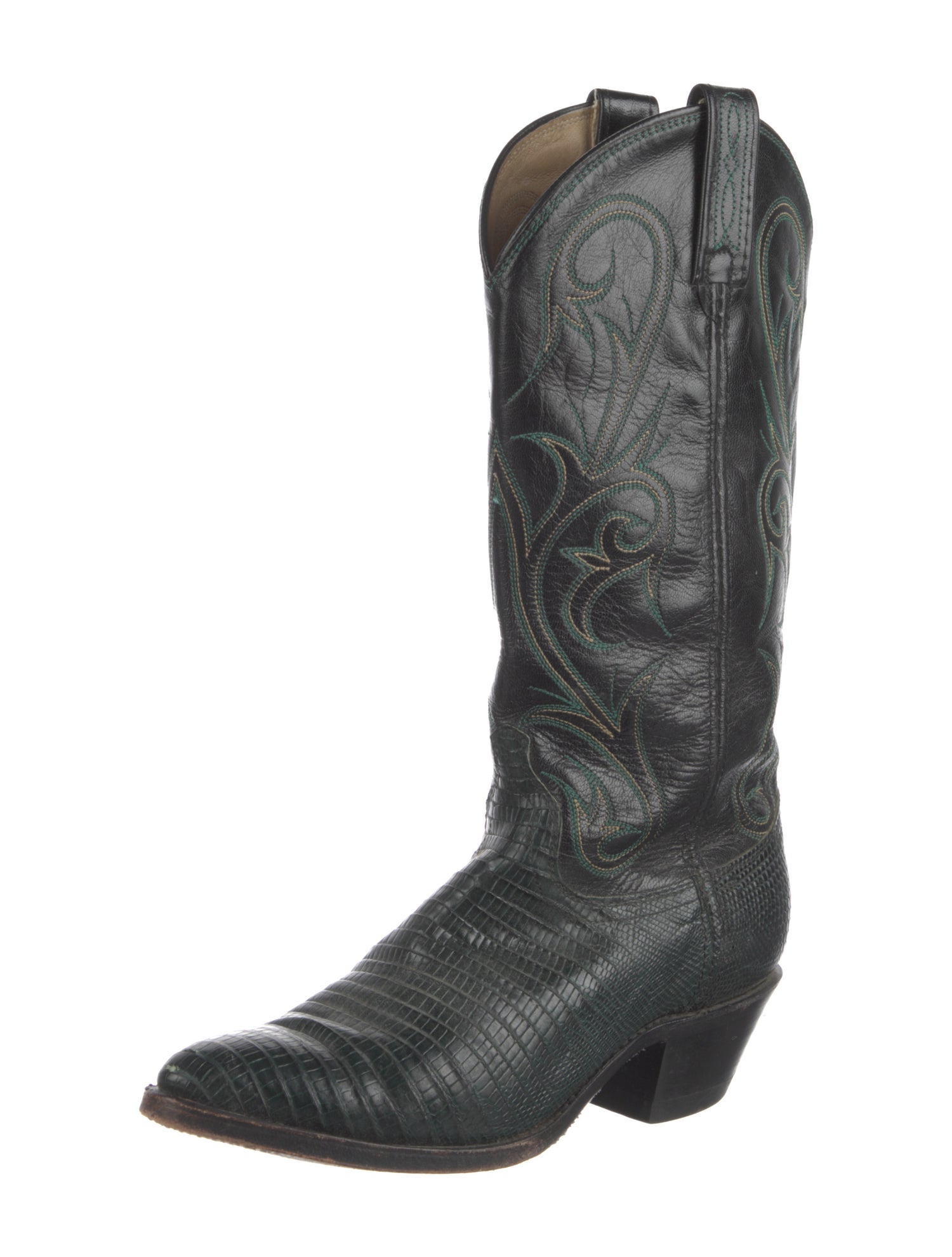 Dan Post Leather Printed Western Boots