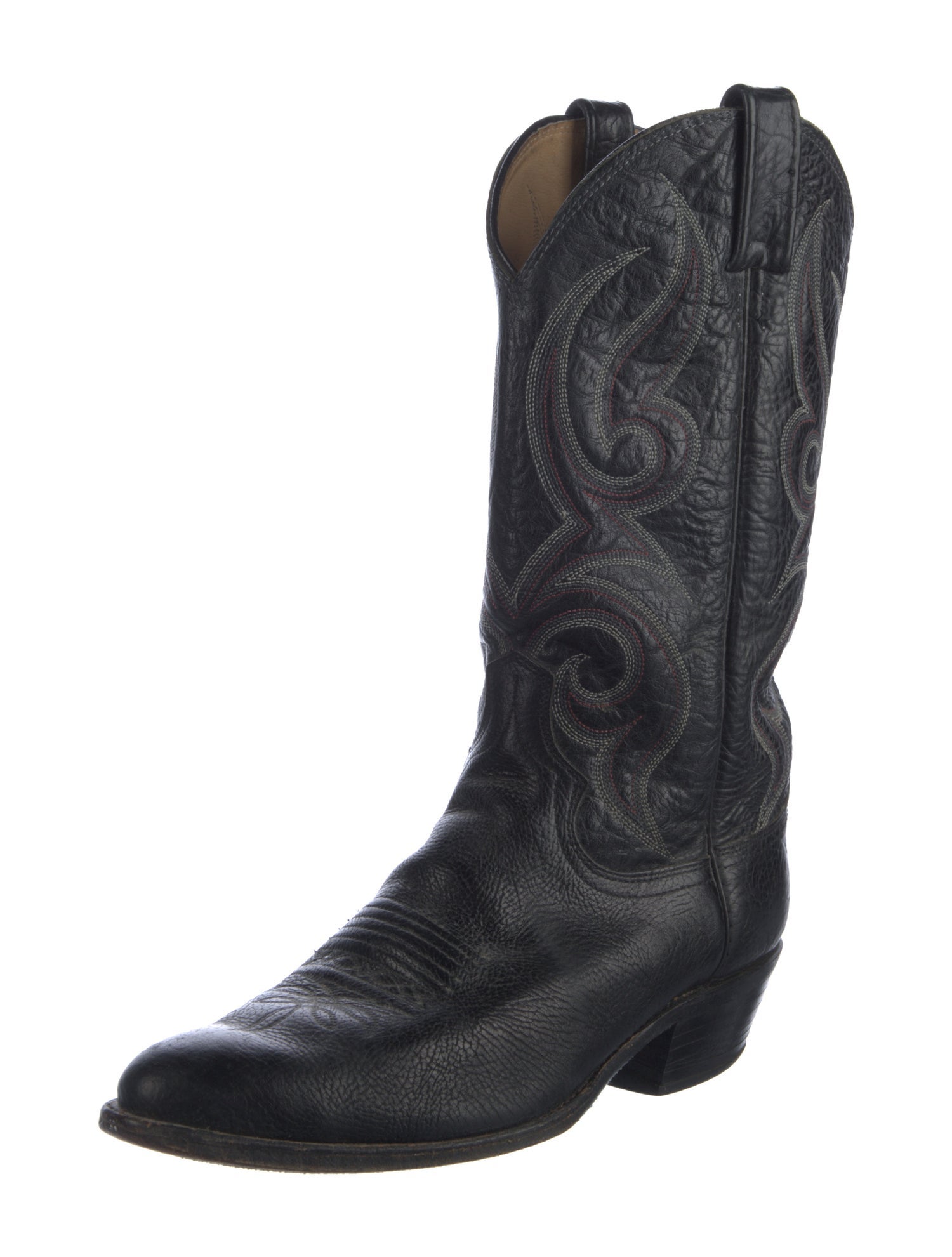 Dan Post Leather Patterned Western Boots