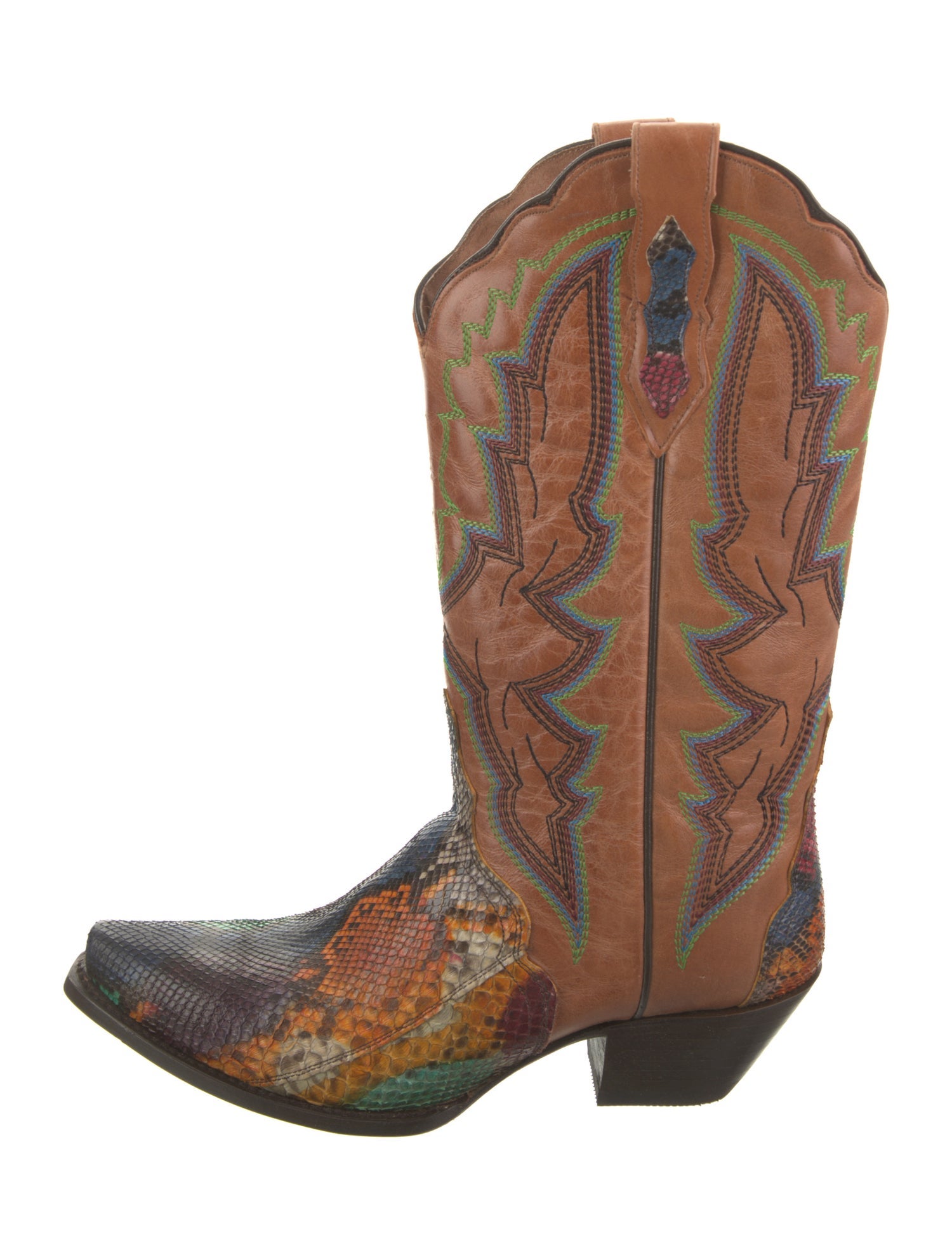 Dan Post Leather Printed Western Boots