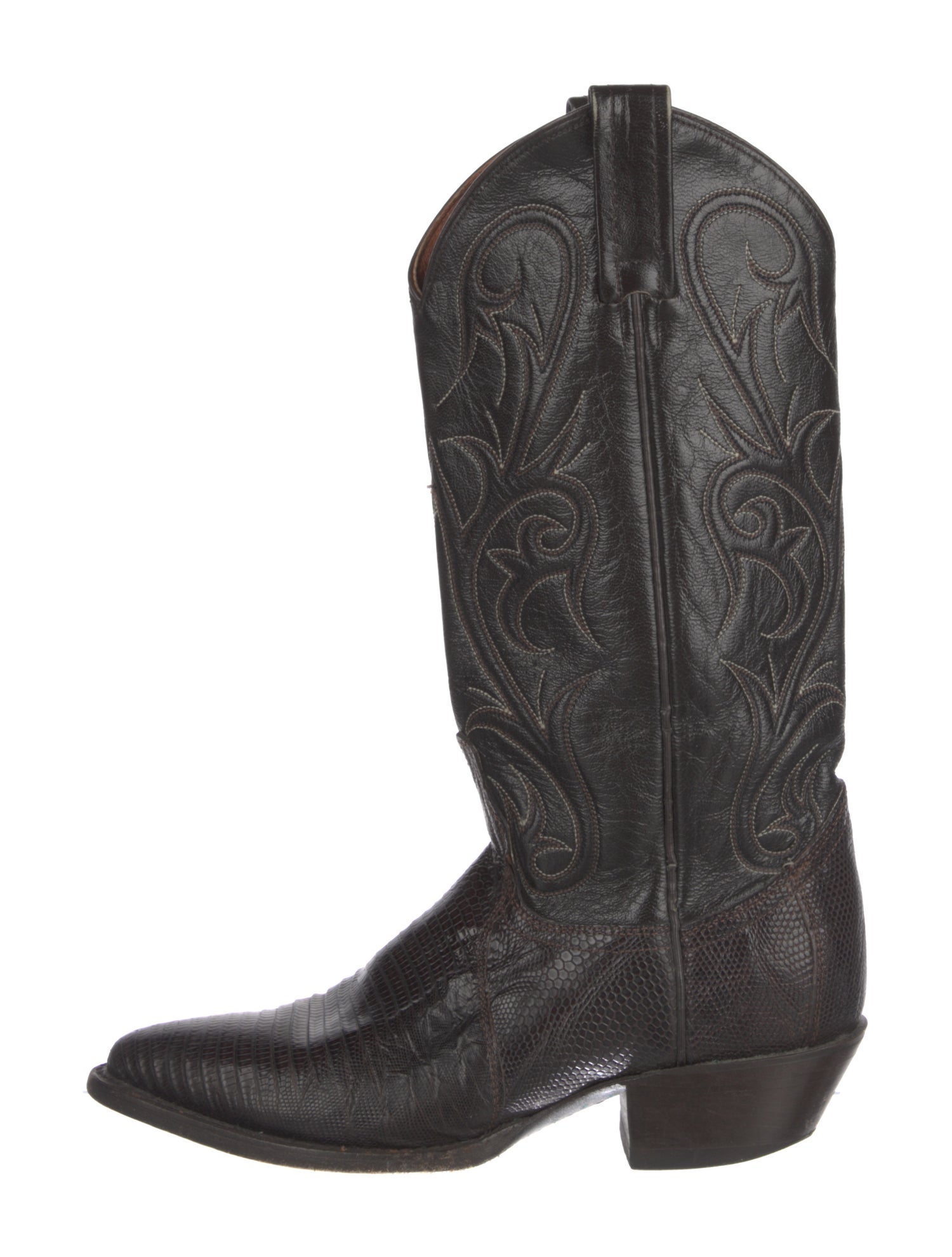 Dan Post Embossed Leather Western Boots