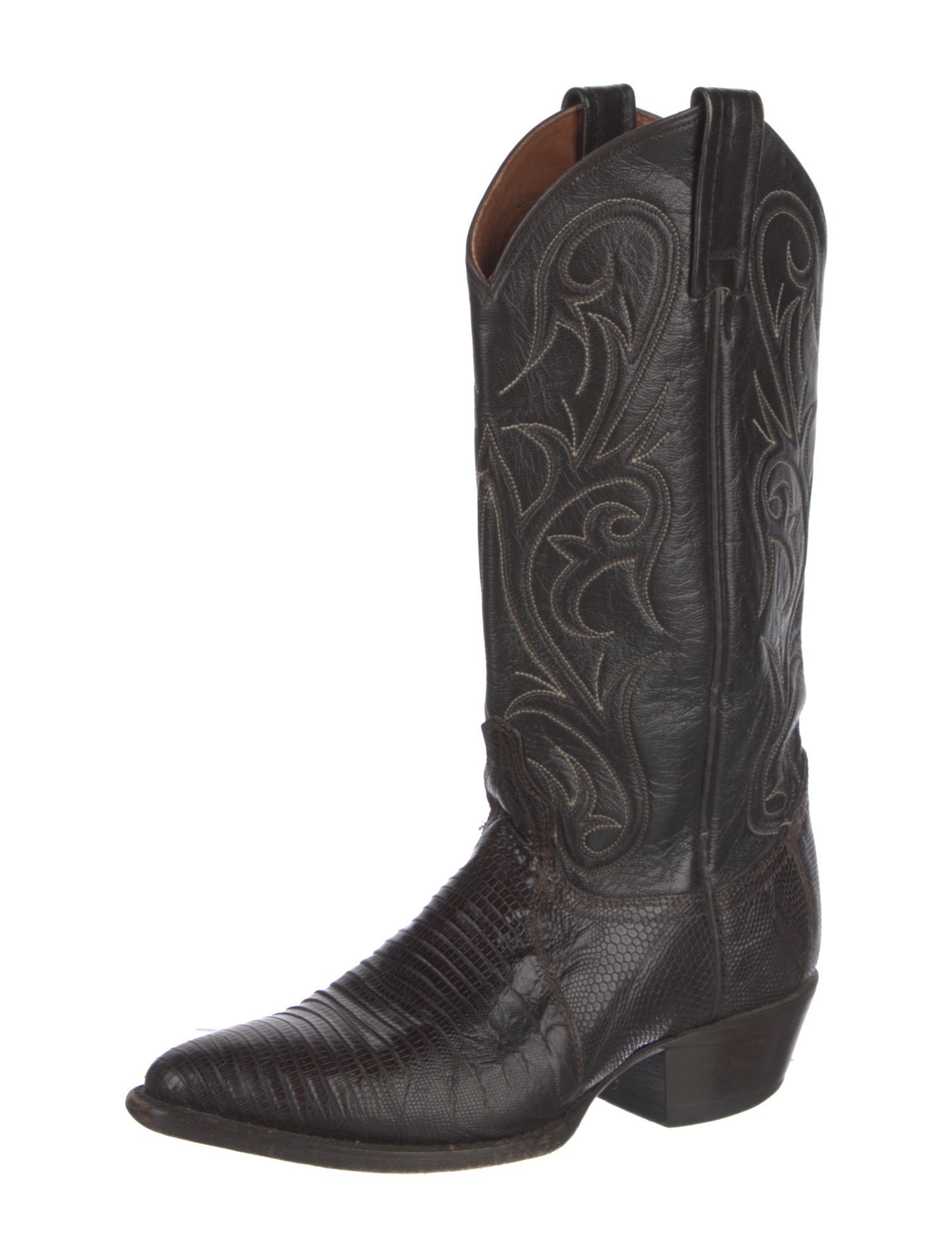 Dan Post Embossed Leather Western Boots
