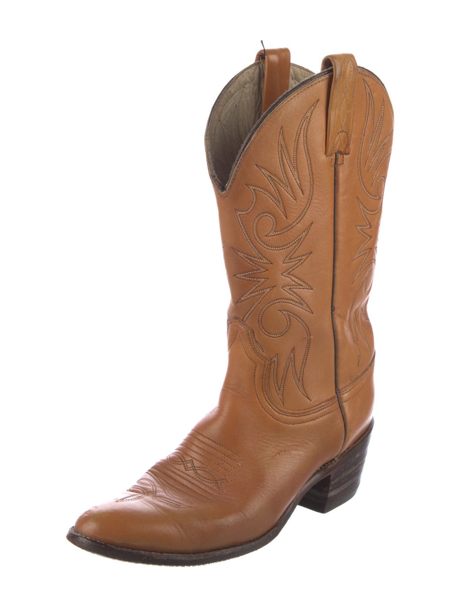 Dan Post Leather Patterned Western Boots