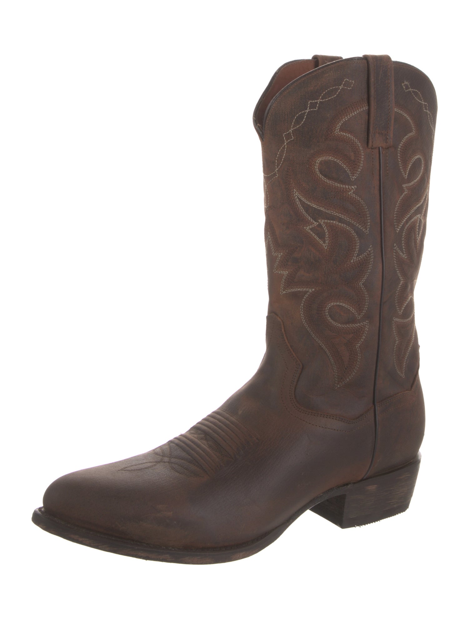 Dan Post Leather Embroidered Accent Western Boots w/ Tags