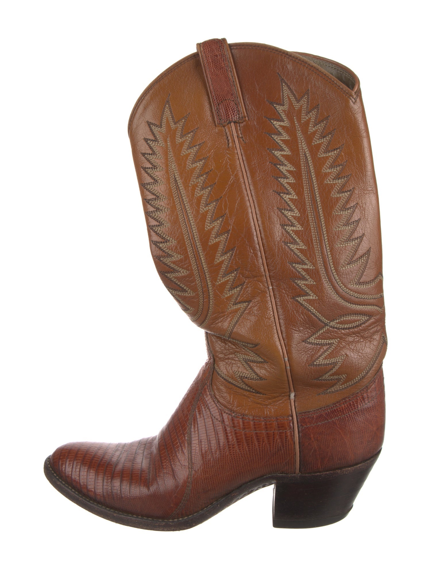 Dan Post Lizard Patterned Western Boots