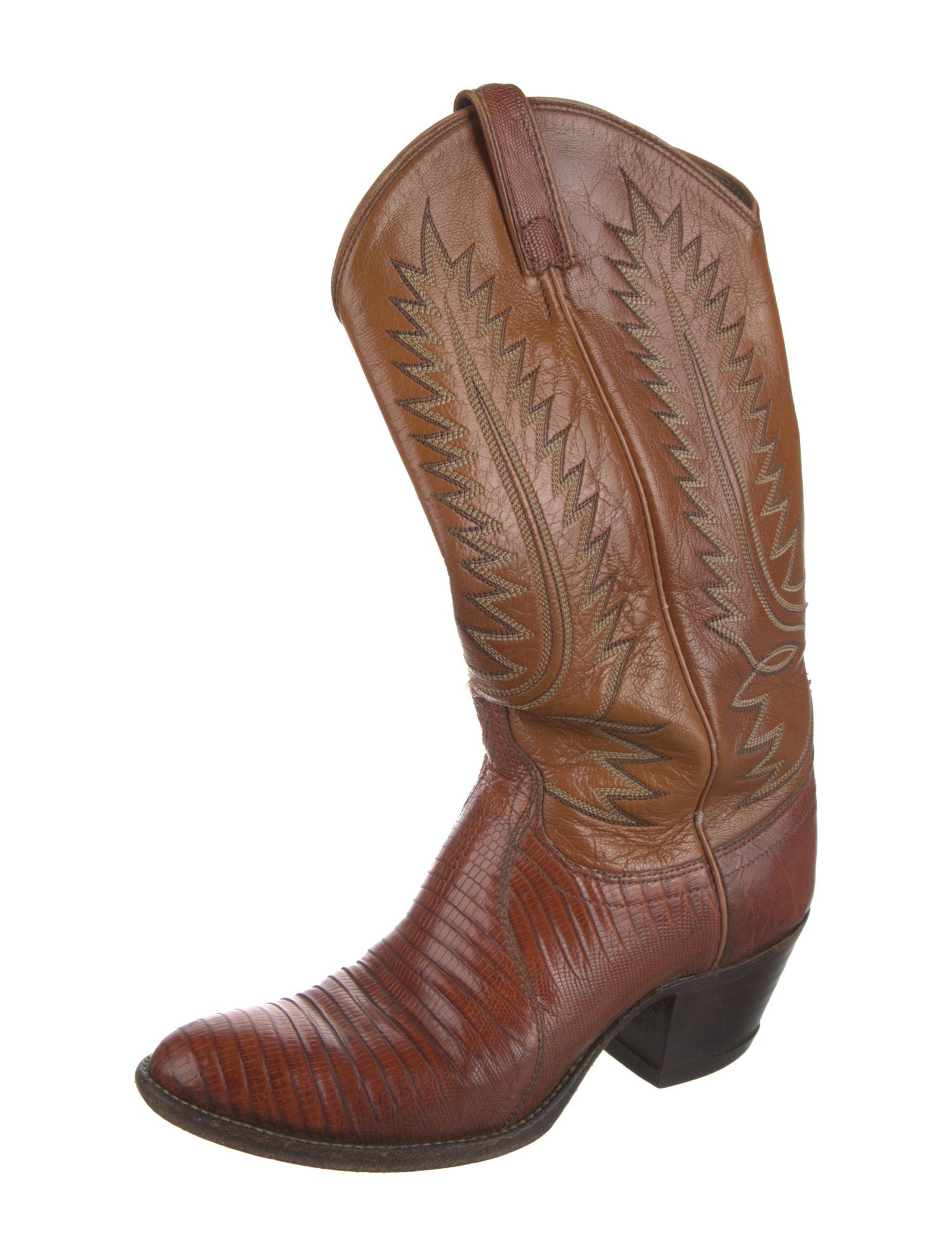 Dan Post Lizard Patterned Western Boots