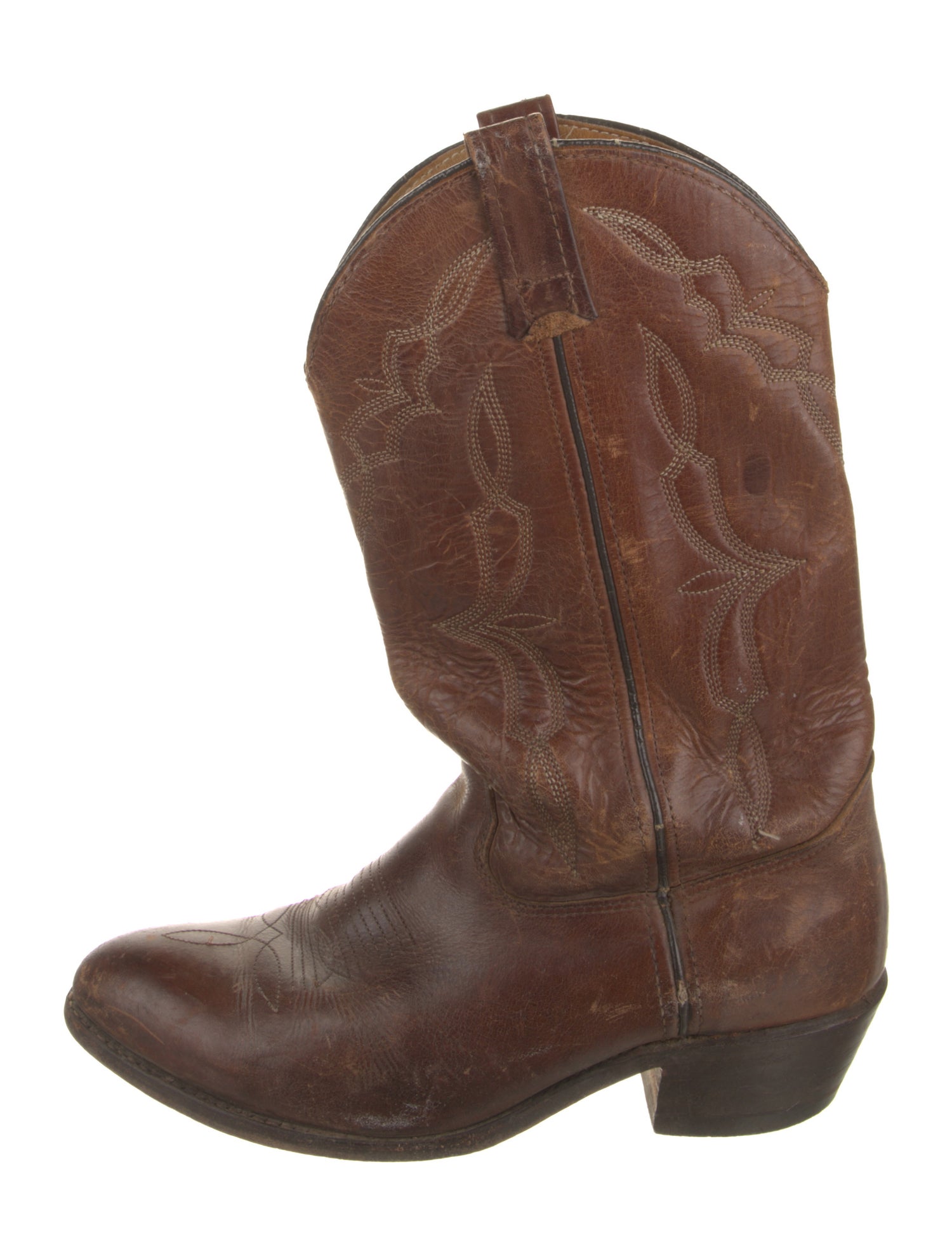 Dan Post Leather Patterned Western Boots